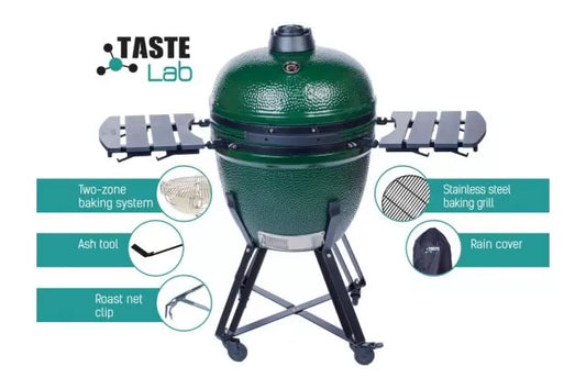 TasteLab kamadogrill i grönt 23,5''